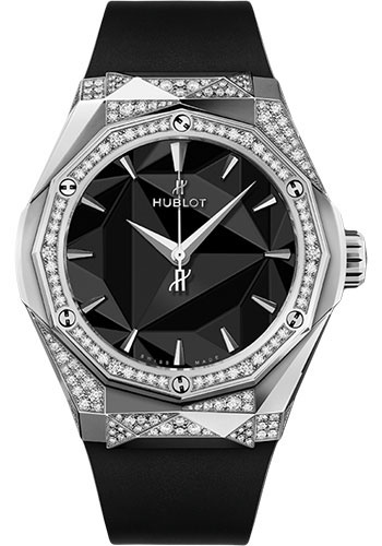 Hublot Classic Fusion Orlinski Titanium Alternative Pavé Watch - 40 mm - Black Dial