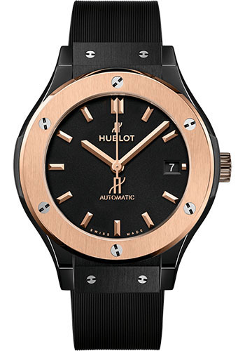 Hublot Classic Fusion Ceramic King Gold Watch - 38 mm - Black Lacquered Dial