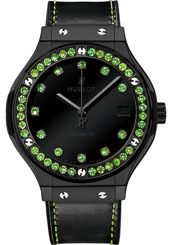 Hublot Classic Fusion Shiny Ceramic Green Watch