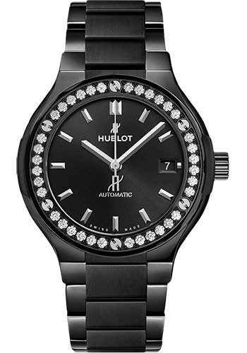Hublot Classic Fusion Black Magic Diamonds Watch