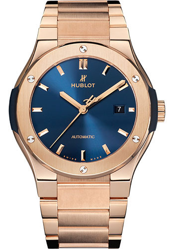 Hublot Classic Fusion Blue King Gold Bracelet Watch