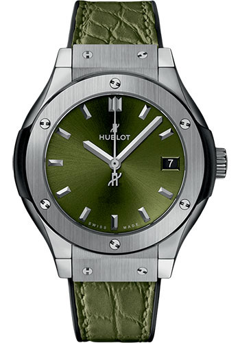 Hublot Classic Fusion Green Titanium Watch