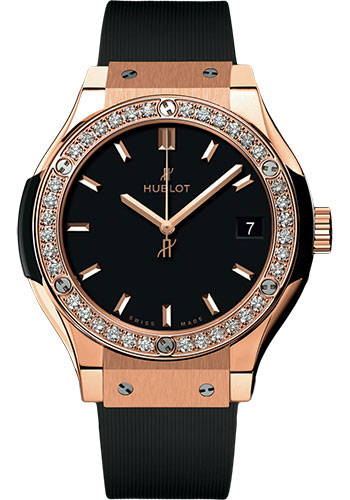 Hublot Classic Fusion King Gold Diamonds Watch