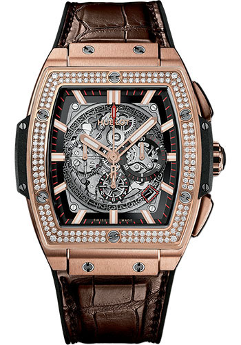 Hublot Spirit Of Big Bang King Gold Diamonds Watch - 45 mm - Sapphire Dial