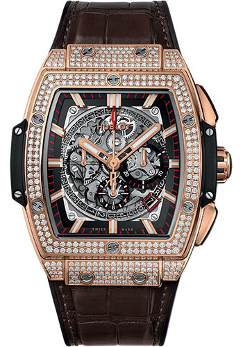 Hublot Spirit Of Big Bang King Gold Pavé Watch - 45 mm - Sapphire Dial