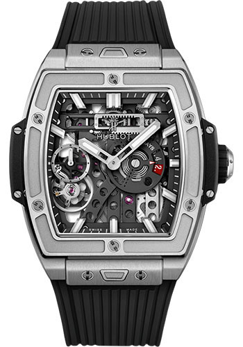 Hublot Spirit Of Big Bang MECA-10 Titanium Watch - 45 mm - Black Skeleton Dial