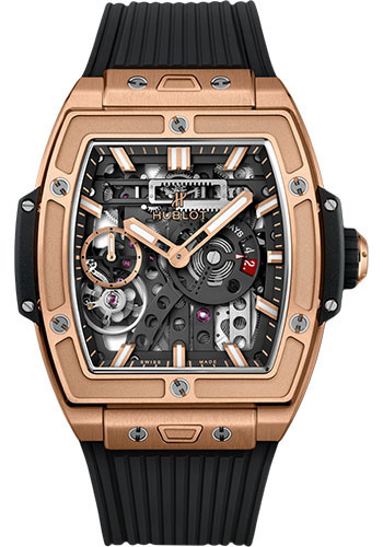 Hublot Spirit Of Big Bang MECA-10 King Gold Watch - 45 mm - Black Skeleton Dial