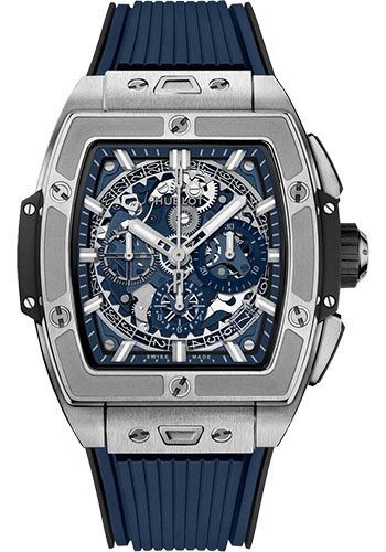 Hublot Spirit of Big Bang Titanium Blue Watch - 42 mm - Sapphire Dial - Blue Rubber Strap
