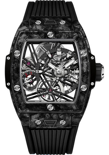Hublot Spirit Of Big Bang Tourbillon Carbon Black Watch - 42 mm - Sapphire Crystal Dial Limited Edition of 52