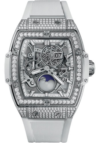Hublot Big Bang Moonphase Titanium White Pavé Watch