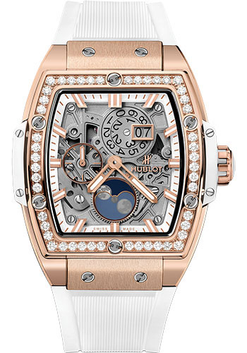 Hublot Big Bang Moonphase King Gold White Diamonds Watch