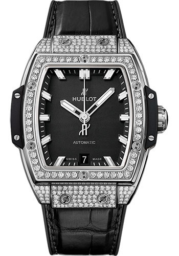 Hublot Spirit Of Big Bang Titanium Pavé Watch - 39 mm - Black Dial