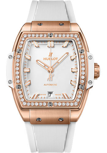 Hublot Spirit Of Big Bang King Gold White Diamonds Watch - 39 mm - White Dial