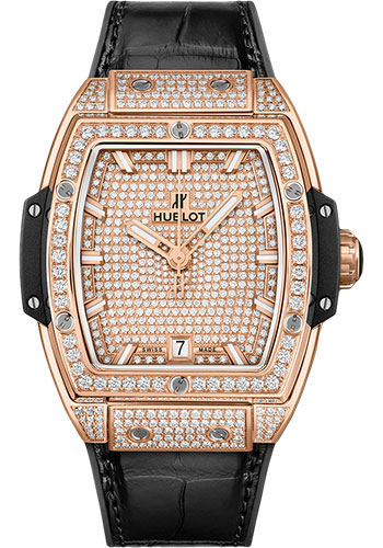 Hublot Spirit Of Big Bang King Gold Full Pavé Watch - 39 mm - 18K King Gold Dial
