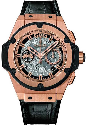 Hublot King Power Unico Gennady Gennadyevich Golovkin Watch - 48 mm King Gold Case - Black Rubber and Alligator Strap Limited Edition of 25