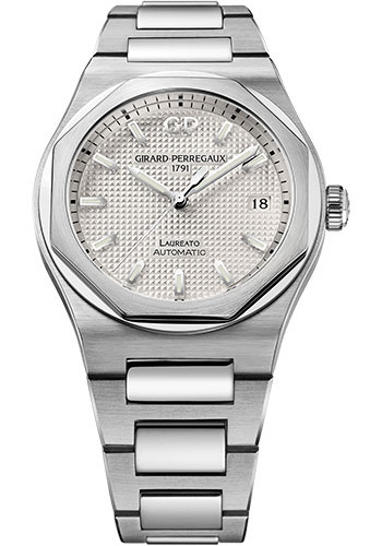 Girard-Perregaux Laureato 38 mm Watch - Silver Dial
