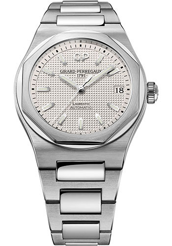 Girard-Perregaux Laureato 42 mm Watch - Steel Case - Silver Dial