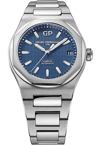 Girard-Perregaux Laureato 42 mm Watch - Steel Case - Blue Dial