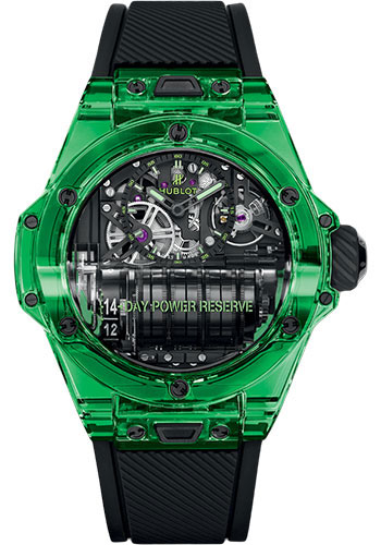 Hublot Big Bang MP-11 Power Reserve 14 Days Green SAXEM Watch - 45 mm - Sapphire Crystal Dial Limited Edition of 6