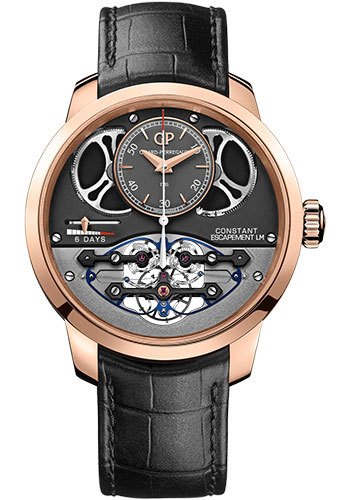 Girard-Perregaux Bridges Constant Escapement L.M. Watch - Pink Gold Case