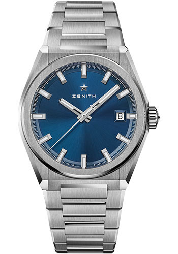 Zenith Defy Classic Watch - Titanium - Blue Dial - Titanium Bracelet