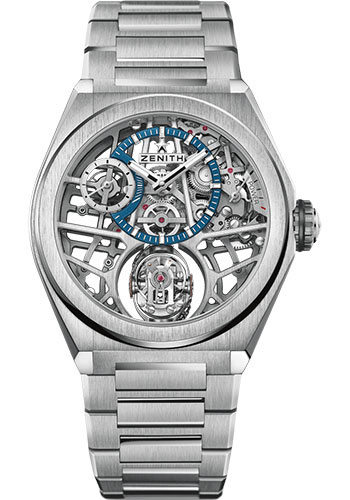 Zenith Defy Zero G Watch - Titanium - Openworked Dial - Titanium Bracelet