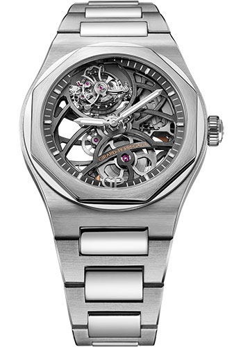 Girard-Perregaux Laureato Flying Tourbillon Skeleton Watch - White Gold Case