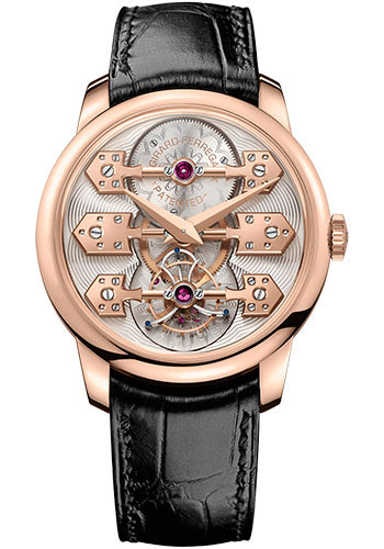Girard-Perregaux Bridges La Esmeralda Tourbillon Watch - Pink Gold Case