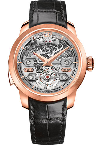 Girard-Perregaux Bridges Minute Repeater Tourbillon with Bridges Watch - Pink Gold Case