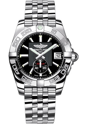 Breitling Galactic 36 Automatic Watch - Steel - Volcano Black Dial - Steel Bracelet