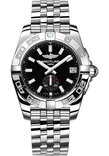 Breitling Galactic 36 Automatic Watch - Steel - Onyx Black Dial - Steel Bracelet