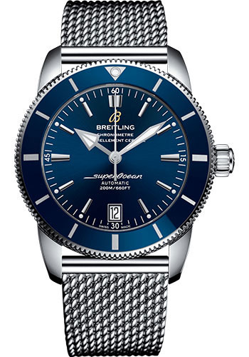 Breitling Superocean Héritage II B20 Automatic 42 Watch - Steel Case - Gun Blue Dial - Steel Ocean Classic Bracelet
