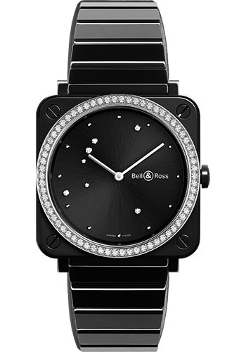 Bell & Ross BR S Black Diamond Eagle Diamonds Watch - Ceramic Bracelet