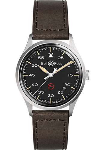 Bell & Ross BR V1-92 Military Watch - Calfskin Strap