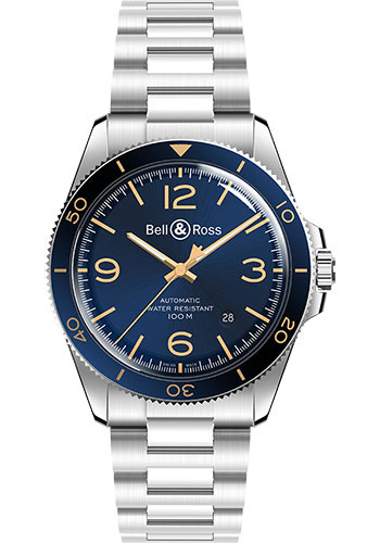 Bell & Ross BR V2-92 Aeronavale Watch - Steel Bracelet
