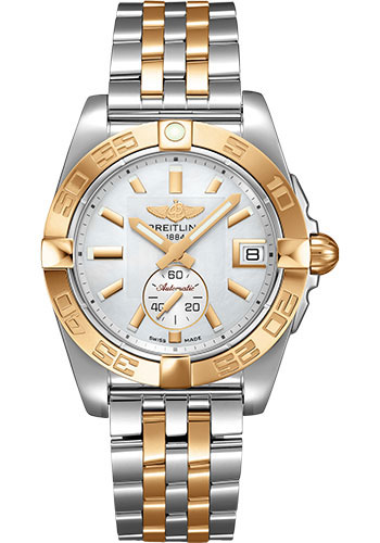 Breitling Galactic 36 Automatic Watch - Steel & rose Gold - Pearl Dial - Two-Tone Bracelet