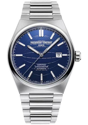 Frédérique Constant Highlife Automatic COSC - Stainless Steel Case - Blue Dial - Steel Bracelet