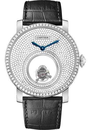 Cartier Rotonde de Cartier Mysterious Double Tourbillon Watch - 45 mm Platinum Case