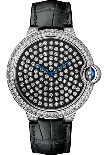 Cartier Ballon Bleu de Cartier Limited Edition of 100 Watch - 42 mm White Gold Diamond Case - White Gold Nac-Treated Dial