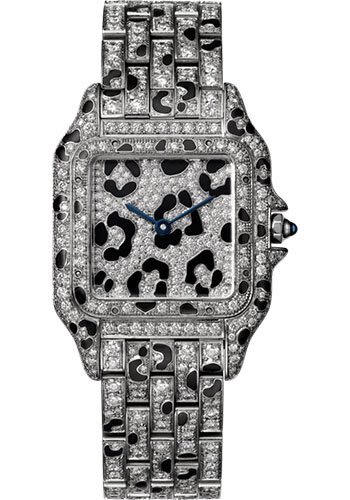 Cartier Panthère de Cartier Watch - 37 mm White Gold Diamond Case - Diamond Dial - Diamond Bracelet