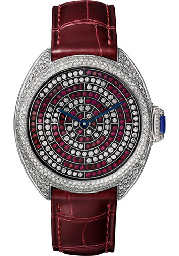 Cartier Clé de Cartier Limited Edition of 30 Watch - 40 mm White Gold Diamond Case - White Gold Nac-Treated Dial