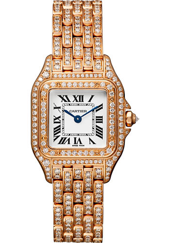 Cartier Panthère de Cartier Watch - 22 mm Pink Gold Diamond Case - Diamond Bracelet