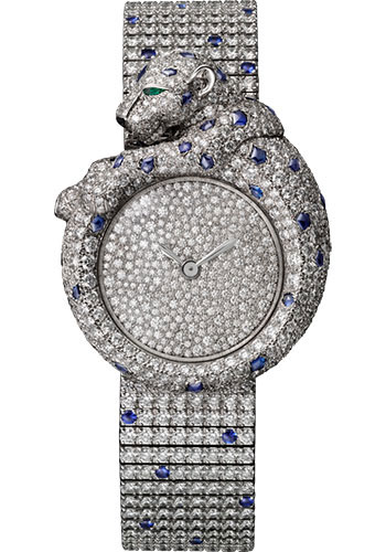 Cartier Feline de Cartier Watch - 43.13 mm White Gold Diamond Case - Diamonds Diamond Dial - Diamond Bracelet