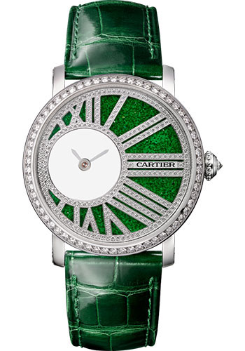 Cartier Rotonde de Cartier Mysterious Movement Watch - 35 mm White Gold Case