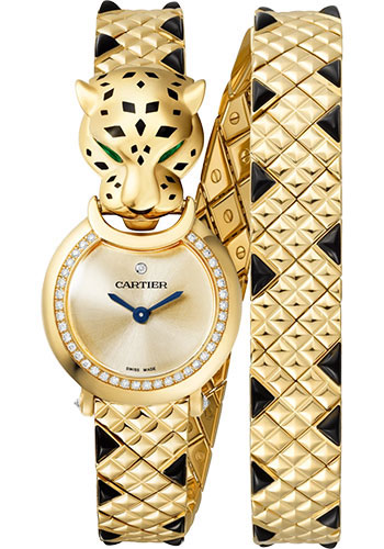 Cartier La Panthère Watch - 23.6 mm Yellow Gold Diamond Case - Gold-Tone Dial - Yellow Gold Bracelet