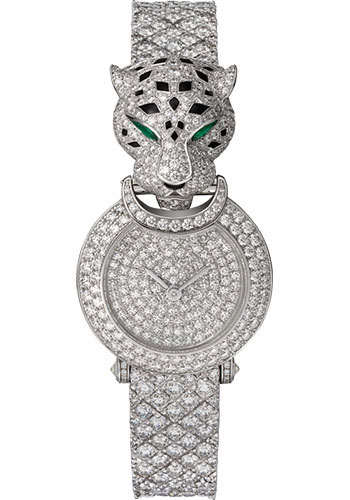 Cartier La Panthère Watch - 23.6 mm White Gold Diamond Case - White Gold Dial - White Gold Diamond Bracelet