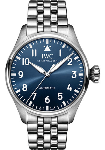 IWC Big Pilot's Watch 43 - Stainless Steel Case - Blue Dial - Stainless Steel Bracelet