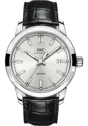 IWC Ingenieur Automatic Watch - 40.0 mm Stainless Steel Case - Silver Dial - Black Alligator Strap