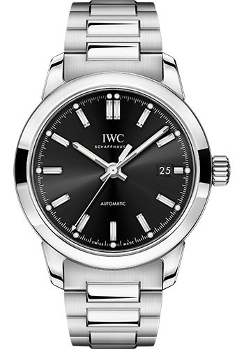 IWC Ingenieur Automatic Watch - 40.0 mm Stainless Steel Case - Black Dial - Steel Bracelet