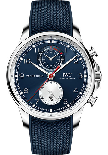 IWC Portugieser Yacht Club Chronograph Edition Orlebar Brown - Stainless Steel Case - Blue Dial - Blue Rubber Strap